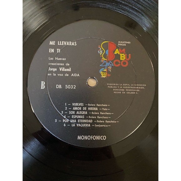 Me Llevaras En Ti Las Nuevas Creaciones De Jorge Villamil Aida MONO VG+ - Picture 8 of 8